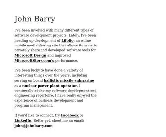 Johnbarry.com(This John Barry) Screenshot