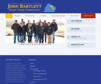 Johnbartlett.com(John Bartlett for Passaic County Commissioner) Screenshot