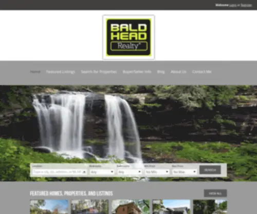 Johnbeckerbaldhead.com(Franklin NC Real Estate and Homes for Sale in Otto NC) Screenshot