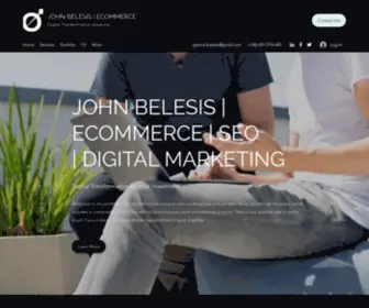 Johnbelesis.com(My personal portfolio website. My name) Screenshot