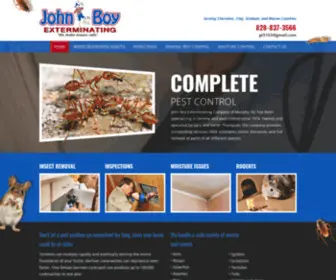 Johnboyexterminating.com(John Boy Exterminating Company Pest Control Murphy NC) Screenshot