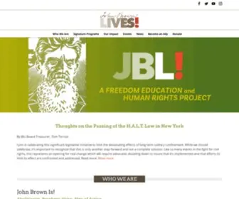 Johnbrownlives.org(A Freedom Education and Human Rights Project) Screenshot