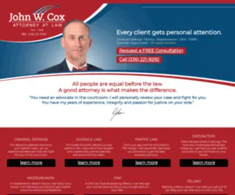 Johncoxlaw.com(John W) Screenshot