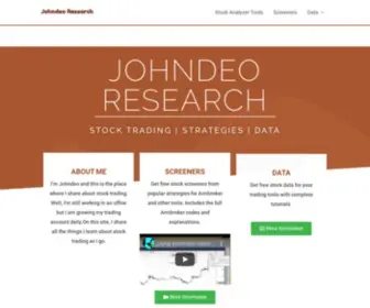 Johndeoresearch.com(Johndeo Research) Screenshot