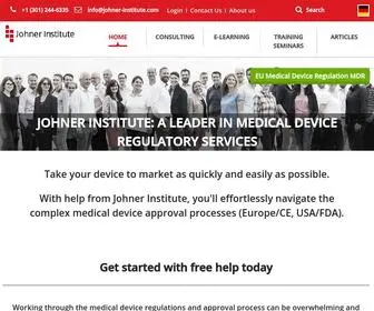 Johner-Institute.com(Johner Institute) Screenshot