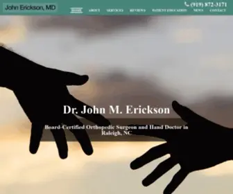 Johnericksonmd.com(Dr. John Erickson) Screenshot