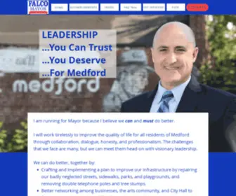 Johnfalco.org(John Falco for Mayor of Medford) Screenshot