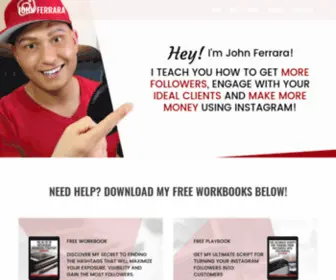 Johnferrara.com(JOHN FERRARA) Screenshot