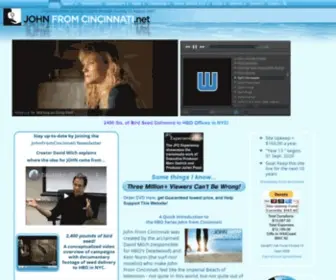 Johnfromcincinnati.net(John From Cincinnati Fan Site) Screenshot