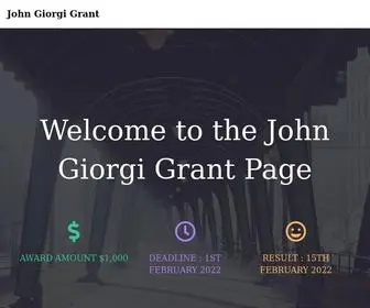 Johngiorgigrant.com(John Giorgi) Screenshot