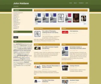 Johnhaldane.org(John Haldane) Screenshot