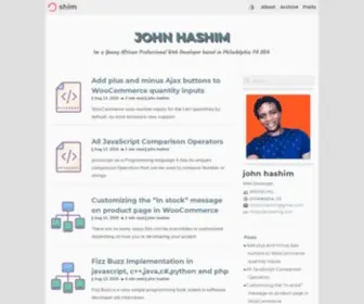 Johnhashim.com(Hi My name) Screenshot