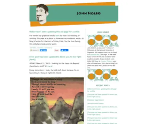 Johnholbo.com(John Holbo) Screenshot