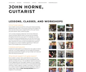 Johnhorneguitar.com(John Horne) Screenshot