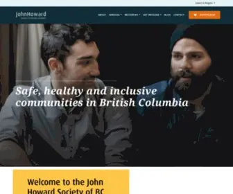 Johnhowardbc.ca(John Howard Society of BC) Screenshot