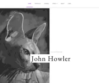 Johnhowler.com(Traditional & Digital Art) Screenshot