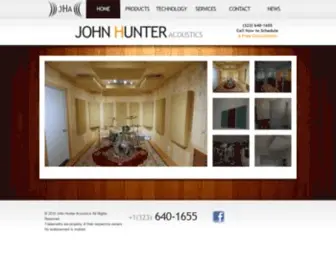 Johnhunteracoustics.com(Acoustic Sound Panels Design) Screenshot