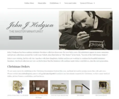 JohnjHodgson.com(John J Hodgson Miniature Furniture) Screenshot