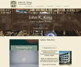 Johnkingbooksdetroit.com(John K King Books) Screenshot