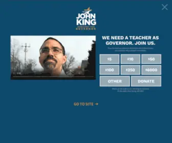 Johnkingforgovernor.com(John King) Screenshot