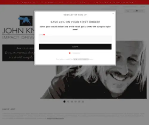 Johnknell.com(Shop Photography Art) Screenshot