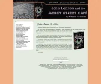 Johnlennonandthemercystreetcafe.com(John) Screenshot