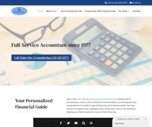 Johnlister.com(Accountant in Copperas Cove) Screenshot