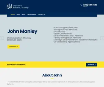 Johnmanley.net(We help you with your Immigration issues) Screenshot
