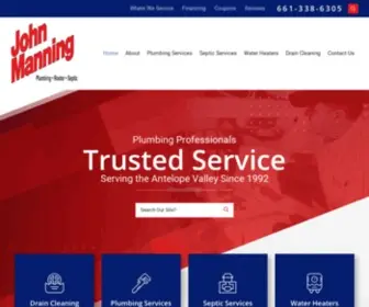 Johnmanningplumbing.com(Palmdale Plumbers) Screenshot