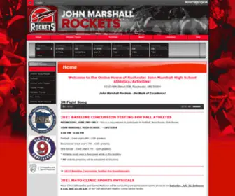 Johnmarshallrockets.org(Rochester John Marshall High School Athletics) Screenshot