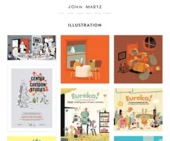 Johnmartz.com(Illustration, Books, Comics) Screenshot