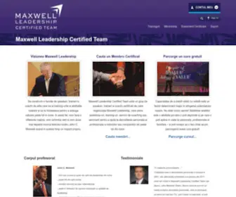 Johnmaxwellgroup.ro(Maxwell Leadership Certified Team) Screenshot