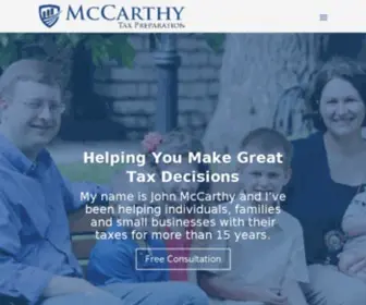 JohnmccarthycPa.com(McCarthy Tax Preparation) Screenshot