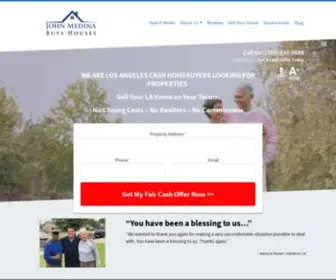 Johnmedinabuyshouses.com(Sell My House Fast) Screenshot