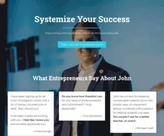 Johnmeese.com(John Meese is on a mission to help entrepreneurs (like you)) Screenshot