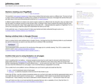 Johnmu.com(John Mueller's randoms) Screenshot