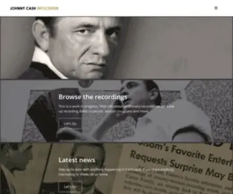 Johnny-Cash-Infocenter.com(Johnny Cash Infocenter) Screenshot