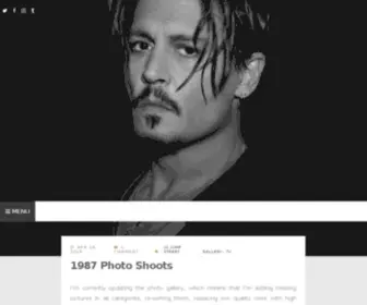 Johnny-Depp.org(An Admirer's site dedicated to Johnny Depp) Screenshot