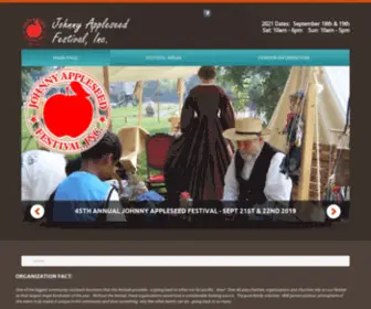 Johnnyappleseedfest.com(The Official Johnny Appleseed Festival) Screenshot