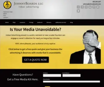 Johnnyboards.com(Indoor Ad Placement) Screenshot