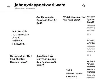Johnnydeppnetwork.com(Johnnydeppnetwork) Screenshot