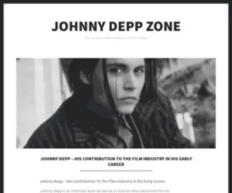 Johnnydeppzone.com(The Johnny Depp Zone) Screenshot