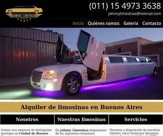 Johnnylimosinas.com(Alquiler de limosinas en Buenos Aires con Johnny Limosinas) Screenshot