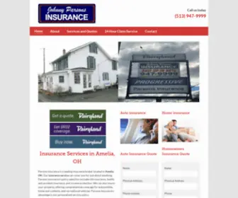 Johnnyparsons.com(Insurance Agency Serving Amelia) Screenshot
