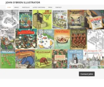 Johnobrienillustrator.com(John O'Brien Illustrator) Screenshot