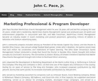 Johnpace.org(Marketing Professional & Program Developer) Screenshot