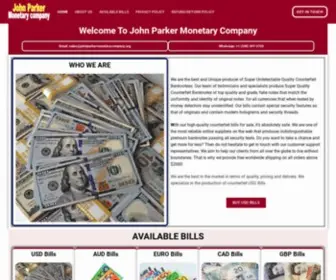 Johnparkermonetarycompany.org(JohnParker Monetary Company) Screenshot