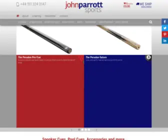 Johnparrottcuesports.com(Snooker) Screenshot