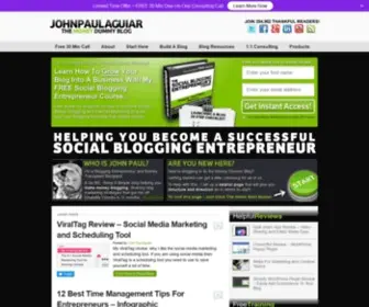 Johnpaulaguiar.com(How To Make Money Blogging) Screenshot