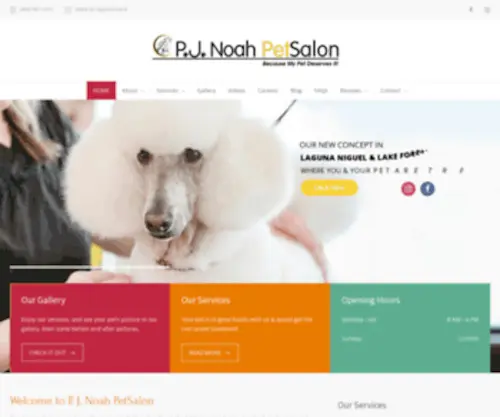 Johnpaulpetsalon.com(Grooming Service For Dogs & Cats) Screenshot